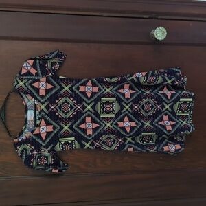 LuLaRoe Short Sleeve Dress Size Girls 8